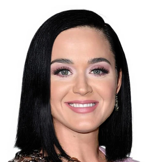 Image après avoir appliqué la colorimétrie à Katy Perry